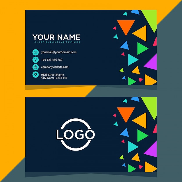 business card template modern vector illustration that can be tailored to your needs