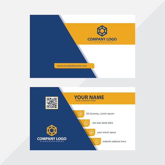 Business card template Premium Vector