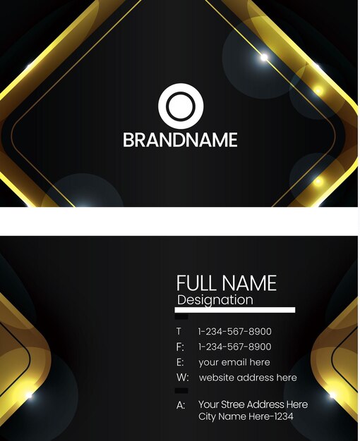 business card template