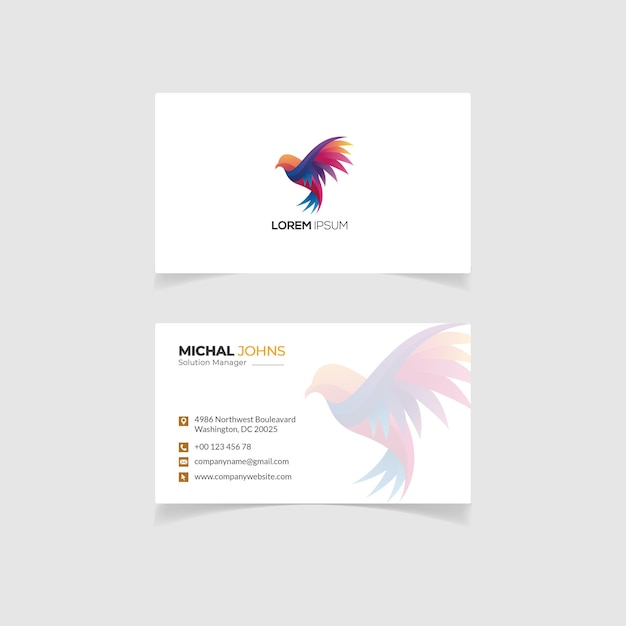 Vector business card template