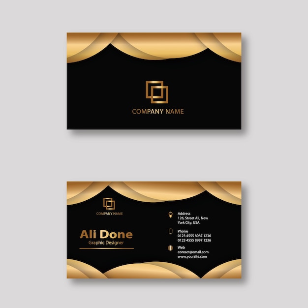 business card template