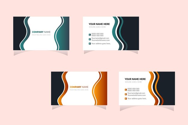 Vector business card template