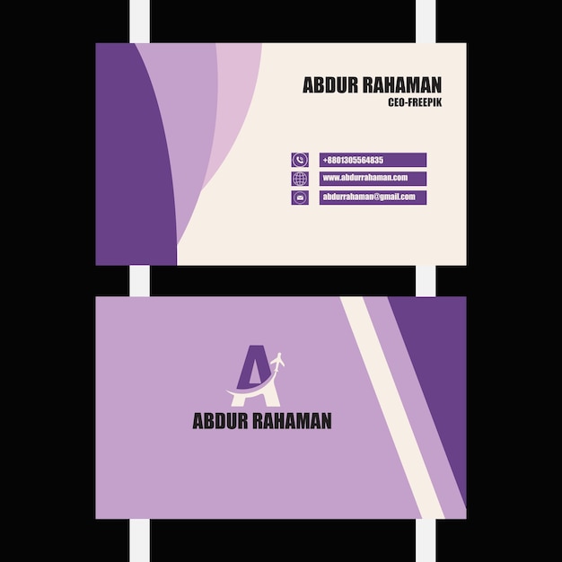 Vector business card template