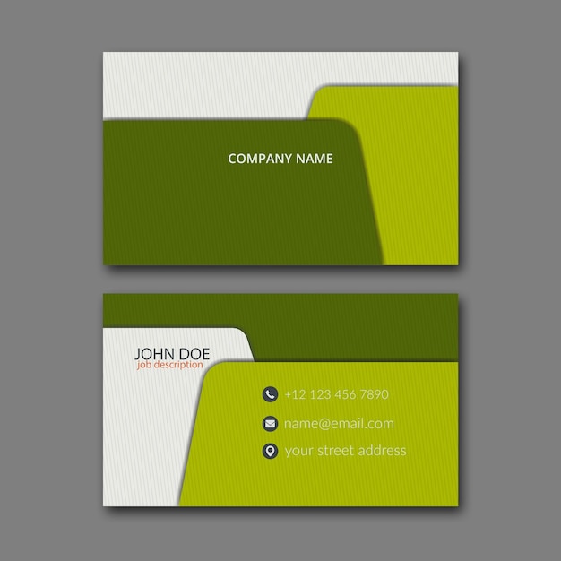 Vector business card template