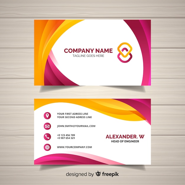 Business card template