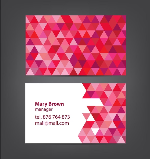 Business card template