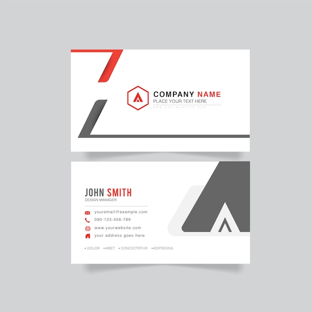 Business card template