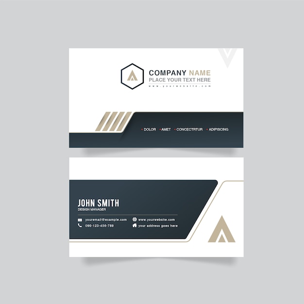 Business card template