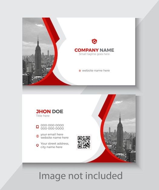 Business card that says company name on it