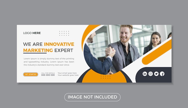 A business card that says'create a new innovative marketing expert '