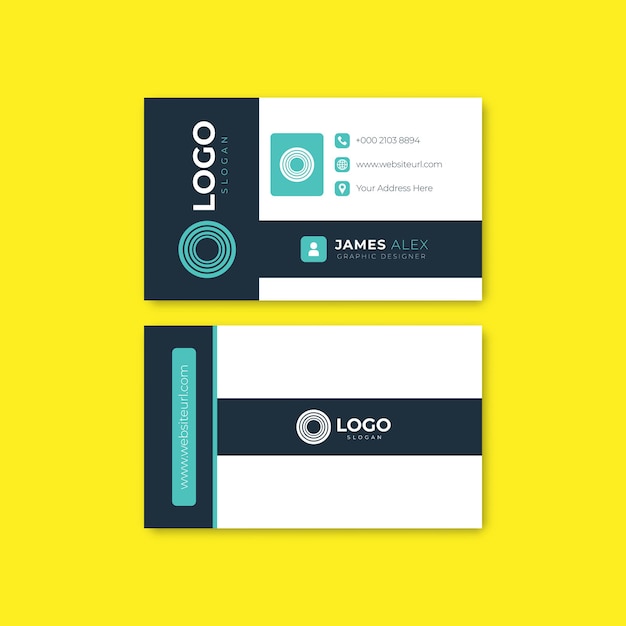 A business card that says logo on it