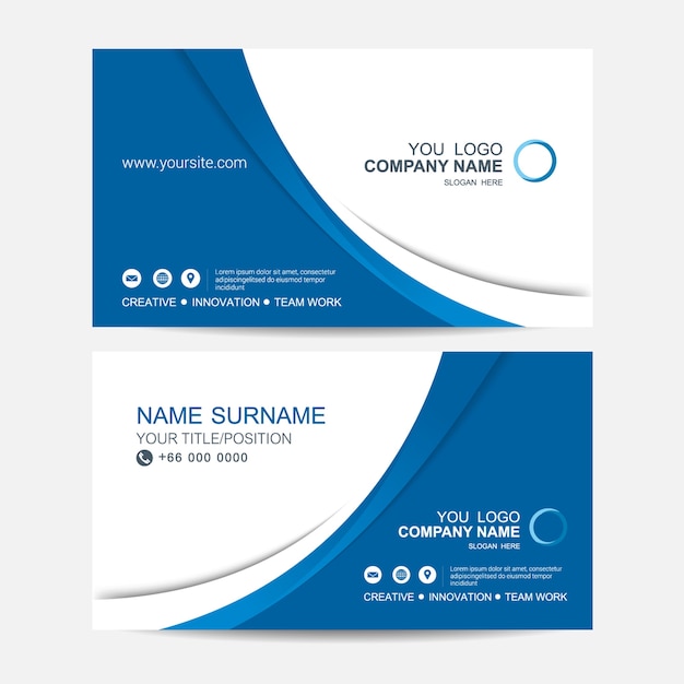 Business card vector background