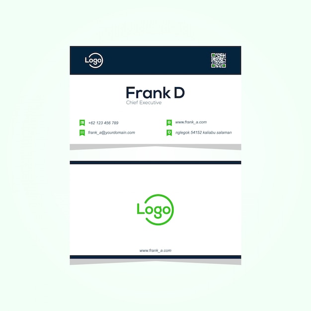 business card vector modern