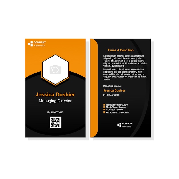 business card vector template can be used for digital and print