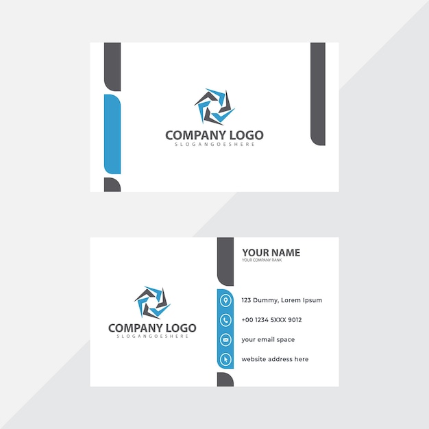 Business card vector template design