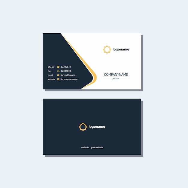 Business card vector