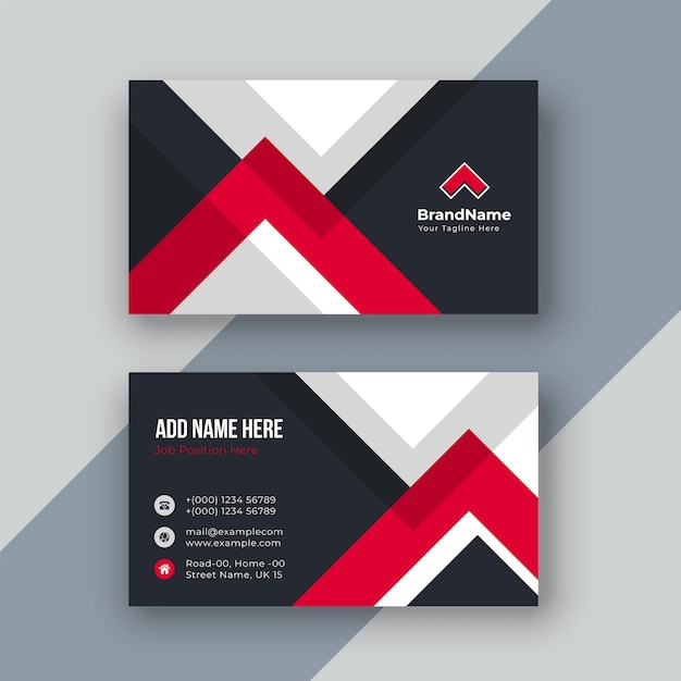 Business card with modern design