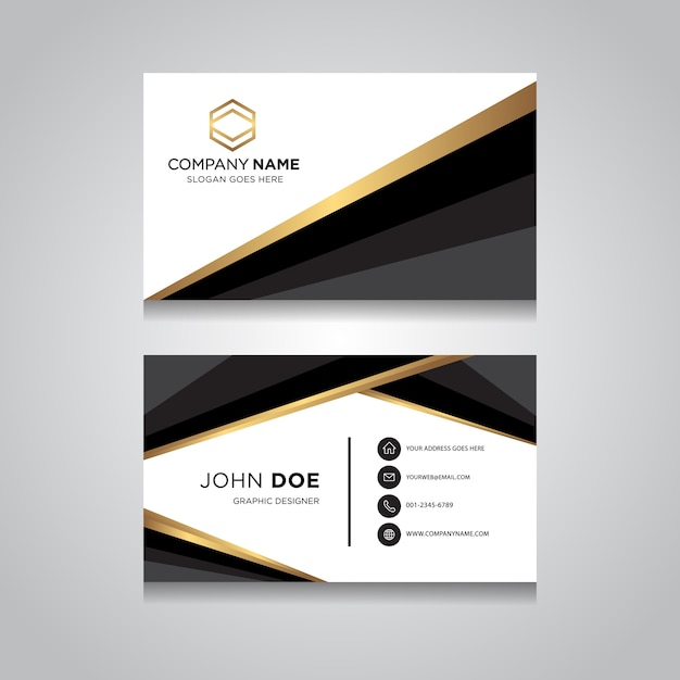 Business Card with Modern Design