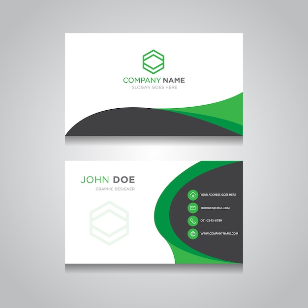 Business Card with Modern Design