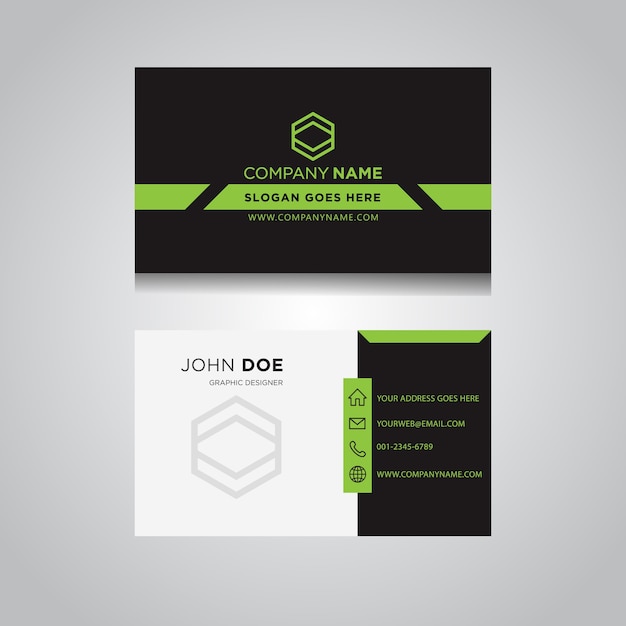 Business Card with Modern Design