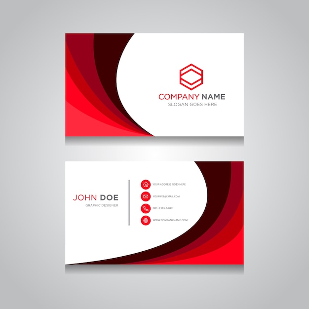 Business Card with Modern Design