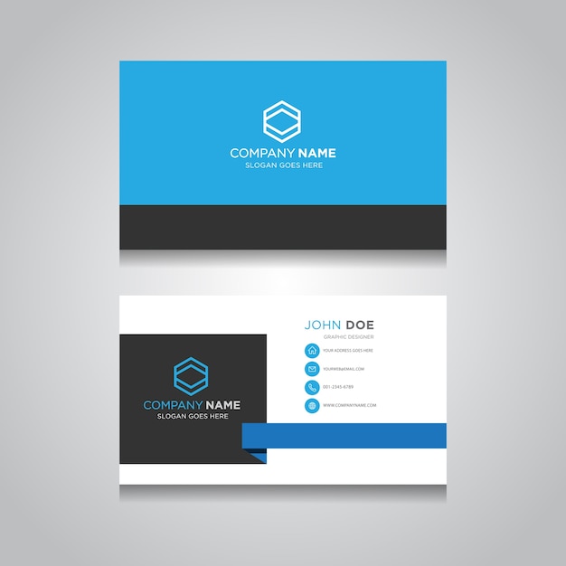 Business Card with Modern Design