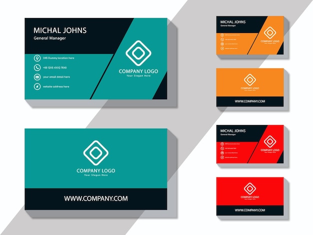 Vector business card