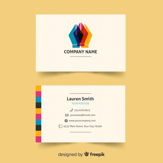 Vector business card