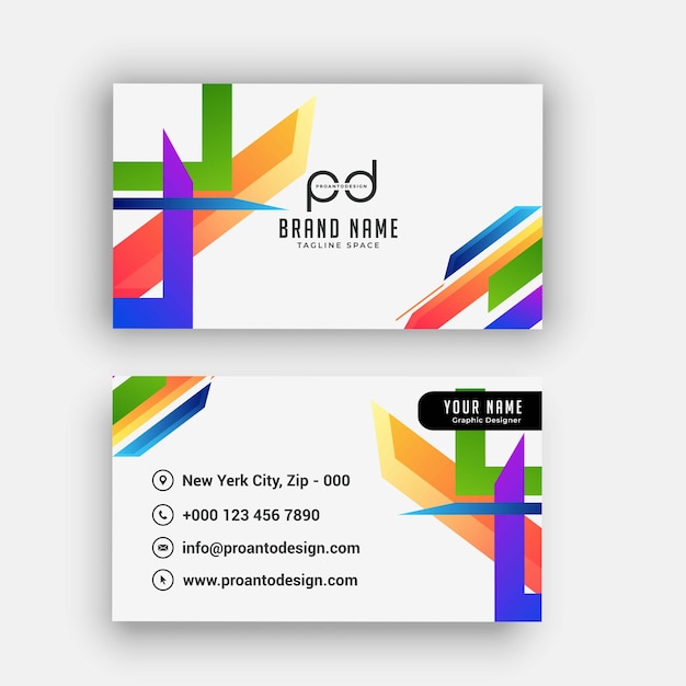 Vector business card