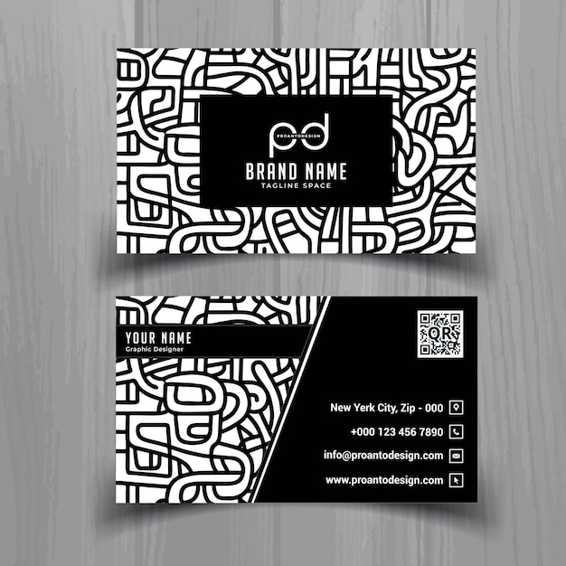 Vector business card