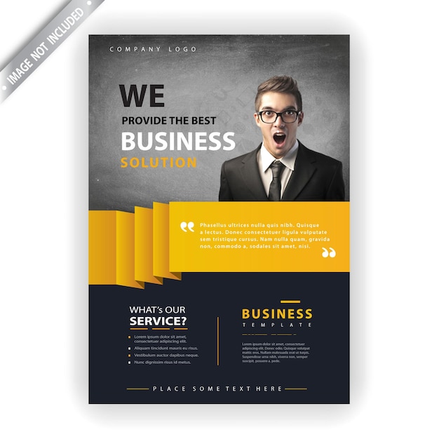 Business company flyer template