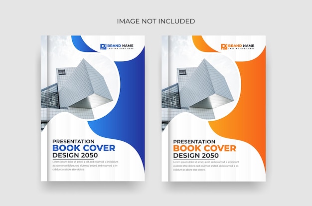 Business company profile brochure cover and book cover design template with Premium Vector