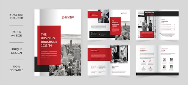 Business company profile brochure template design