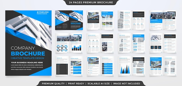 business company profile template editable vector design