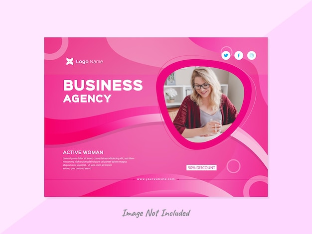 Business concept banner template