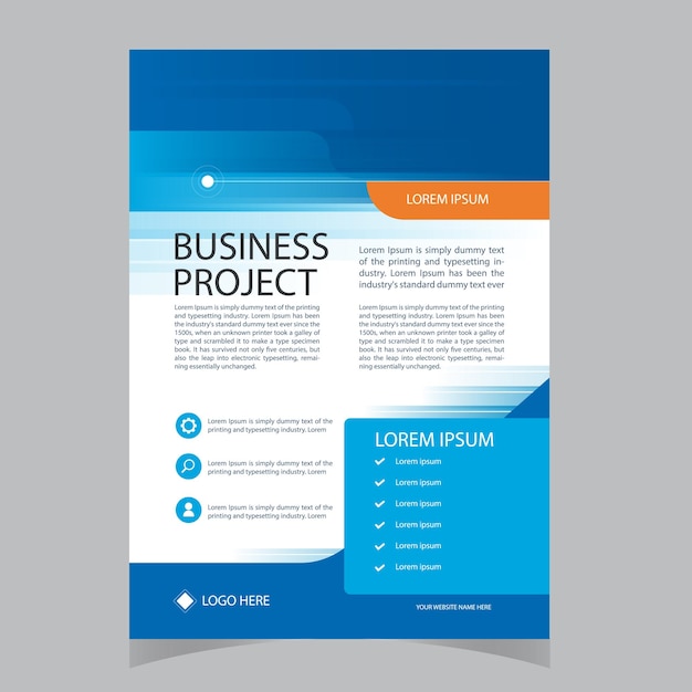 Business conference flyer template or online live webinar and corporate Business flyer leaflet