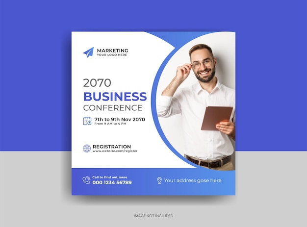 Business Conference Social Media Post Template