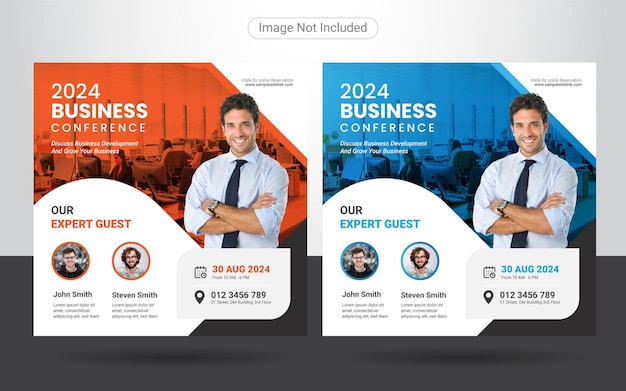 Business Conference social media post template