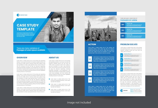 Business Corporate case study flyers Template