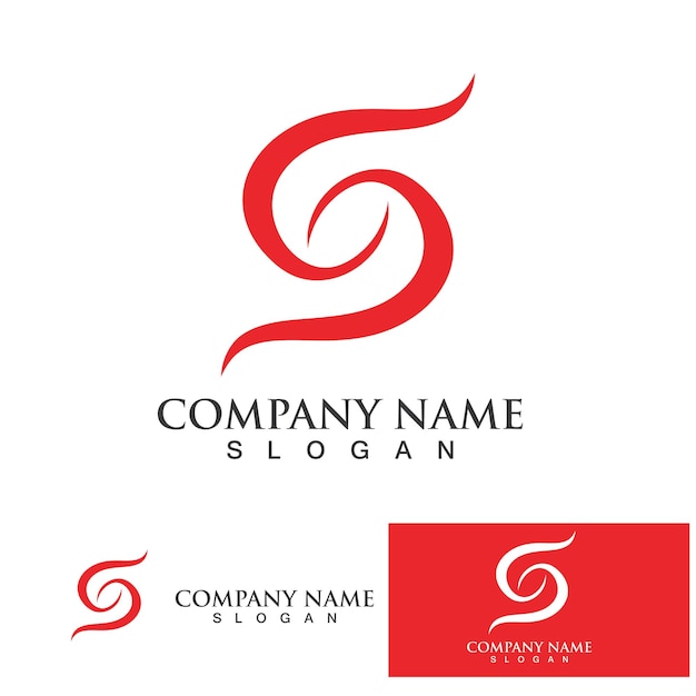 Business corporate letter S logo design vector