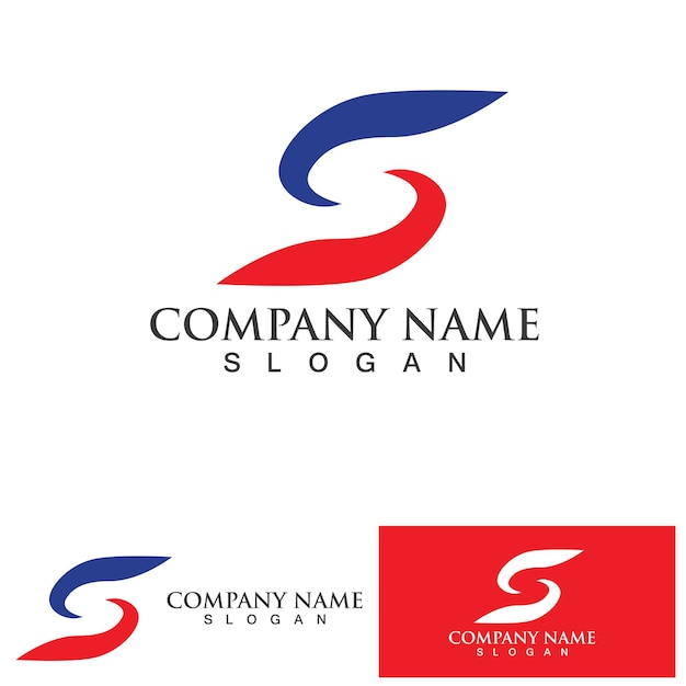 Business corporate letter S logo design vector