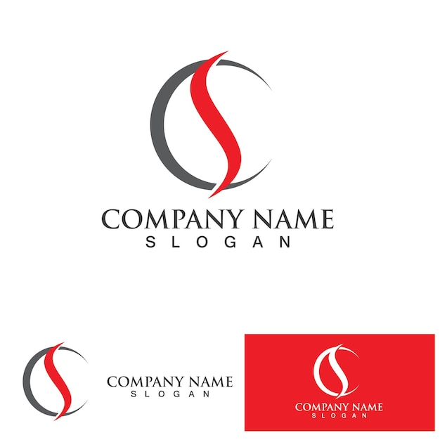 Business corporate letter S logo design vector