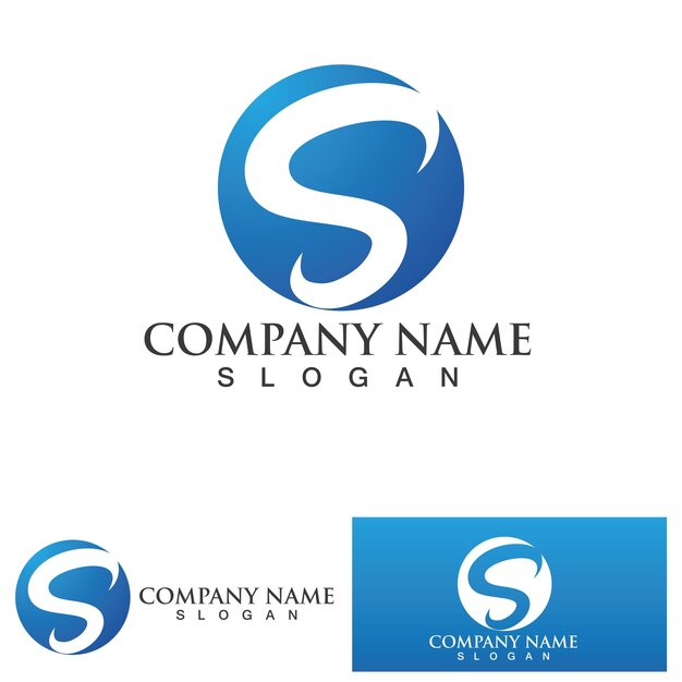 Business corporate letter S logo design vector