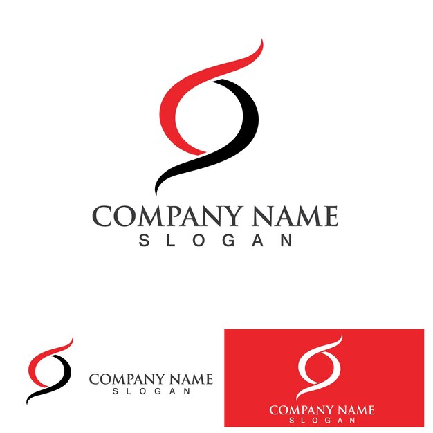 Business corporate letter S logo design vector