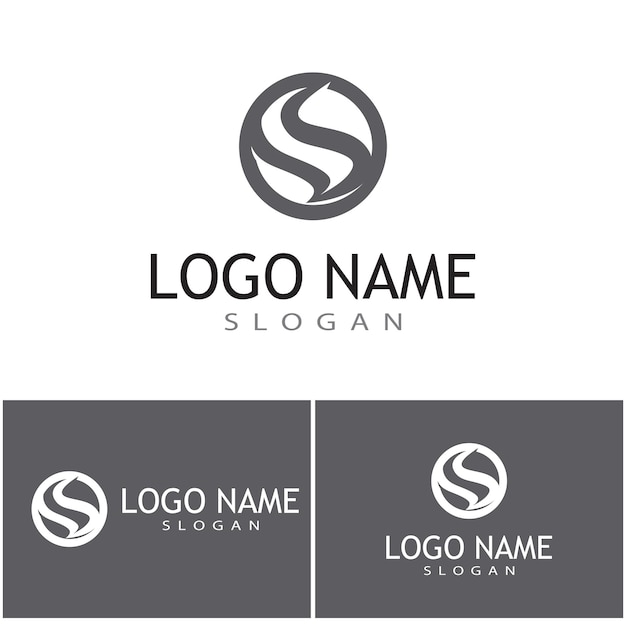 Business corporate S letter logo design vector