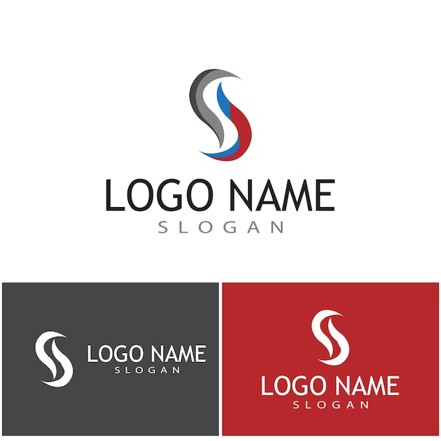 Business corporate S letter logo design vector