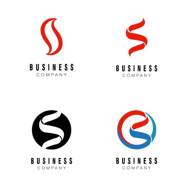 Business corporate S letter logo design vector