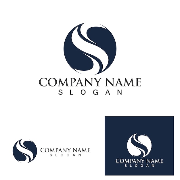 Business corporate S letter logo design vector