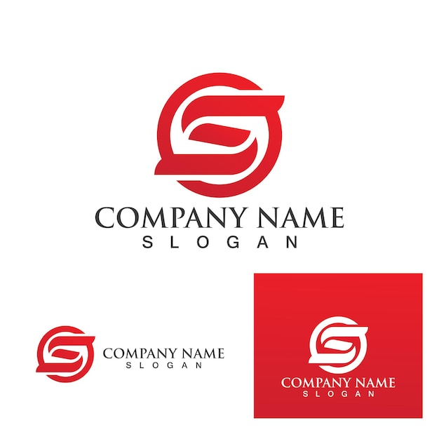 Business corporate S letter logo design vector