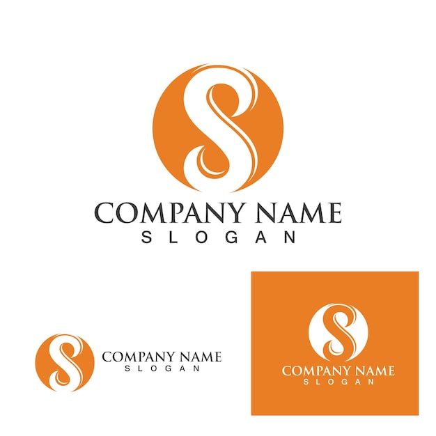 Business corporate S letter logo design vector